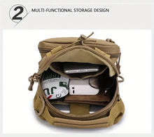 Men's Outdoor Tactical Crossbody Bag, Multi-functional Camouflage Chest Bag With Detachable Shoulder Strap For Outdoor Camping Hiking Travel