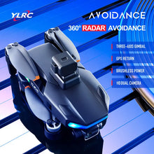 S135 GPS UHD Dual Camera Foldable Drone Wifi LED Screen Remote Control,Three-axis Gimbal Optional Radar Obstacle Avoidance, Gravity Sensor, Altitude Hold, 3D Flip RTF Includes Carrying Bag