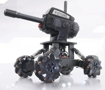 Mecha Tank Carrier Alloy Skeleton DIY Assembly Remote Control Toy Mechanical Arm, Cultivate Hands-on Ability, Explore Science Educational Toys, Can Launch Water Bombs, Manipulate Robots, Programmable