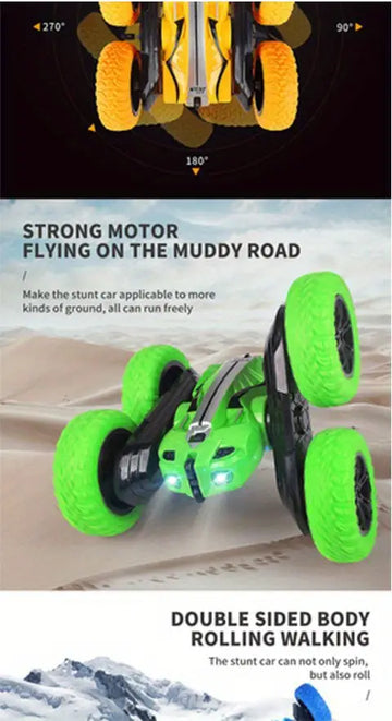 Electric Remote Control Car Toy With Light, Rechargeable Battery Children's Toy Drift Stunt Car Gift Toys For Kids