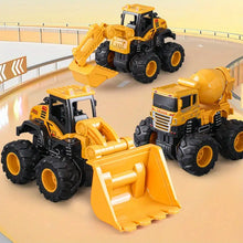 Alloy Engineering Vehicle, Dual Inertia Four-wheel Drive, Cross-country Climbing Excavator, Bulldozer, Road Roller, Transportation, Mixing Boy Toy Car