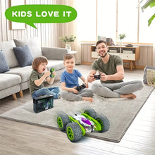 Remote Control Car For Kids Stunt Car For Boys Girls With Double Sided 360° Flips And 2.4 Ghz High Speed RC Stunt Car With LED, 4WD Off Road Truck Toys For 4+ Year Old Children