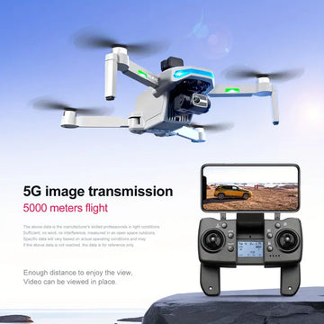 New S135 Professional Grade Drone 5G Brushless Motor GPS Positioning Three-axis Gimbal Optical Flow Positioning Intelligent Obstacle Avoidance Dual HD Camera 28 Minutes Battery