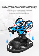 3 In 1 Water, Land And Air Remote Control Toy Aircraft Hovercraft Four-rotor UAV Multiple Play Methods Super Fun Outdoor And Indoor Toys For Boys/girls