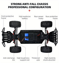 Super Large 1:8 Remote Control High-speed Car, Large Tire 30Km/h 380 High-speed Motor, 30 Minutes Driving Time, 1968.5 Inch/50 Meters Remote Control Distance, 7.4V1500mAh Rechargeable Lithium Battery
