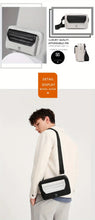 New Casual Men's Satchel Fashionable Boys Handsome One-shoulder Messenger Bag Multi-functional Use Of Waist Bag Horizontal Locomotive Camera Ipad 10inch Shoulder Bag