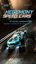 RC 1:16 Scale All Terrain Brushless Fast Cars, 80KM/H High Speed 4WD Off Road Truck With 3 LED Light Mode, 40 Minutes Playing Time, 17G Digital Steering Gear Vehicle Toys Gifts For Kids And Adults