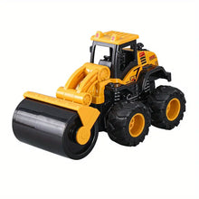 Alloy Engineering Vehicle, Dual Inertia Four-wheel Drive, Cross-country Climbing Excavator, Bulldozer, Road Roller, Transportation, Mixing Boy Toy Car